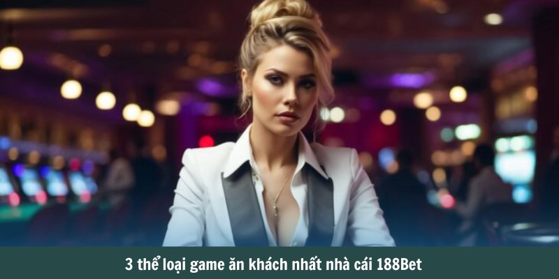 3 thể loại game ăn khách nhất nhà cái 188Bet