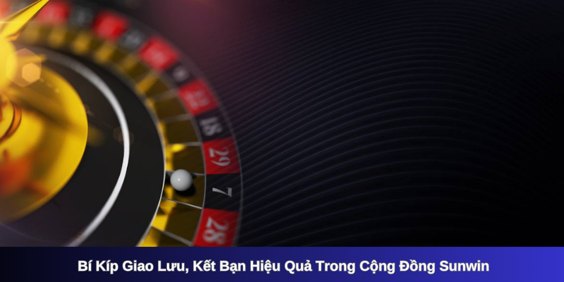 Bí Kíp Giao Lưu, Kết Bạn Hiệu Quả Trong Cộng Đồng Sunwin
